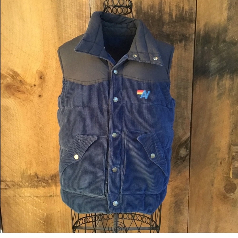 Rare Aviator Nation Corduroy Reversible Vest
